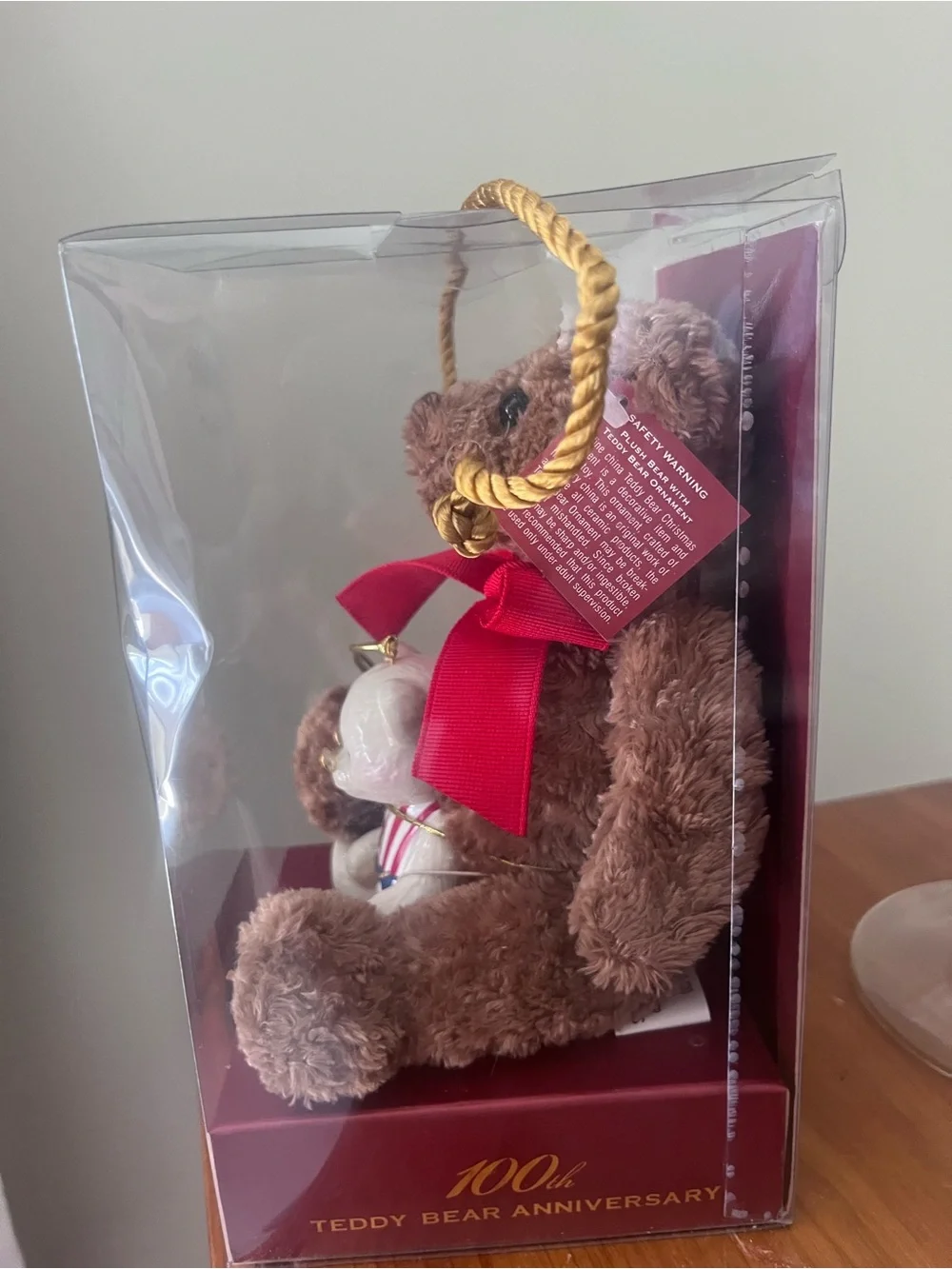 Lenox 100 anniversary American Bears Plush Bear Set - ornament bear
